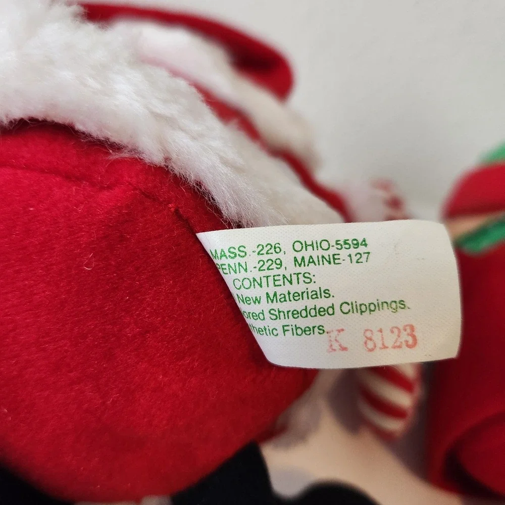 VTG 1980s ZIGGY Joy To You Jolly Christmas Plush Dolls‎ Lot Bundle Of 2